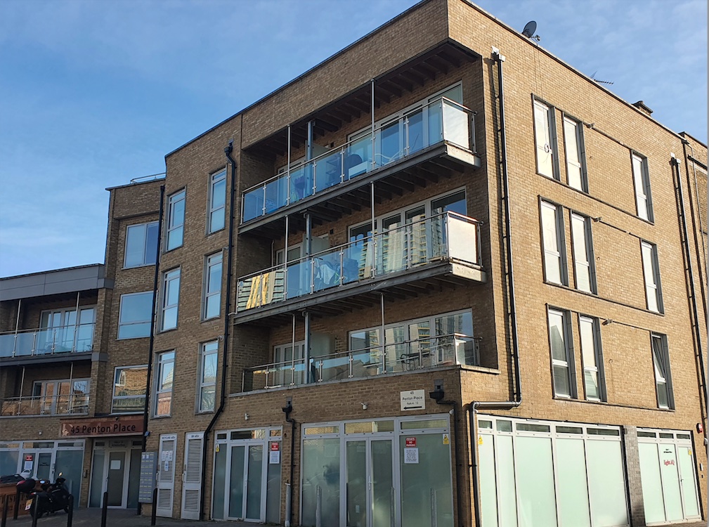 Block of flats in Southwark where builder installed non-fire safe windows