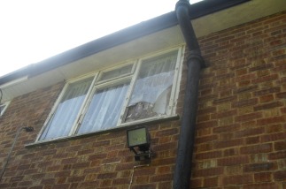 Harrow private rented property with broken window