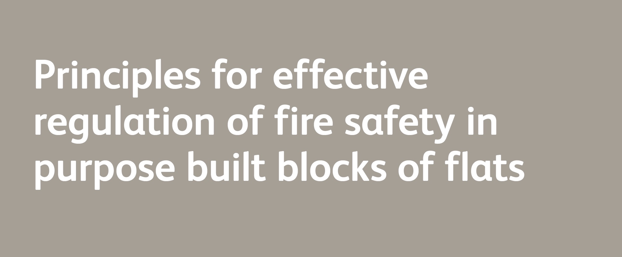CIEH Principles of fire safety guidance