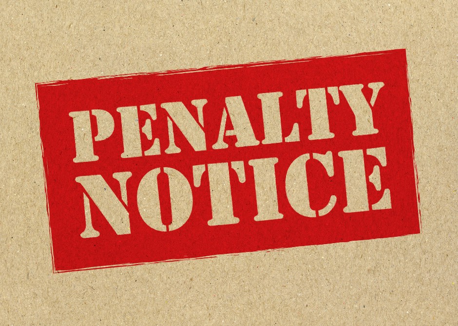 Penalty notice for Greenwich letting agent